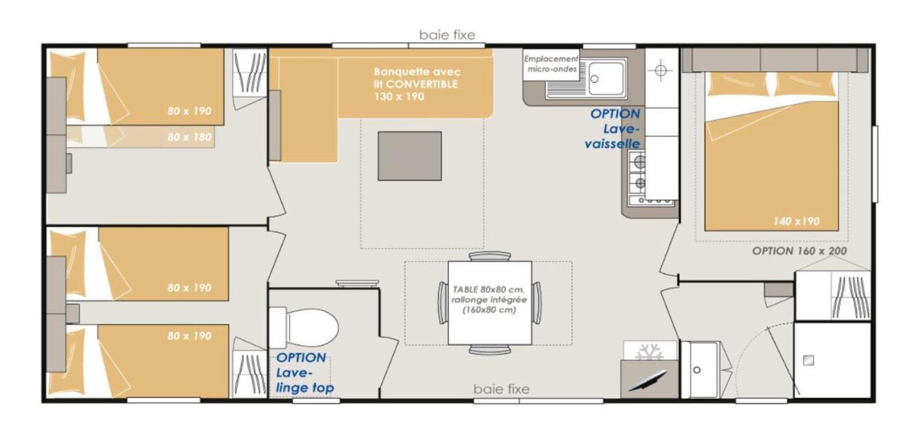 Mobil Home 6/8Personnes Sérignan Exterior foto